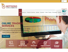 Tablet Screenshot of motisonsshares.com